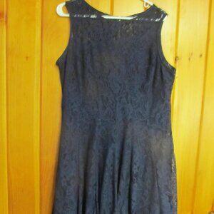 Navy Blue Lace Dress db established 1962 Size 16 Sleeveless Dresses Special Occa